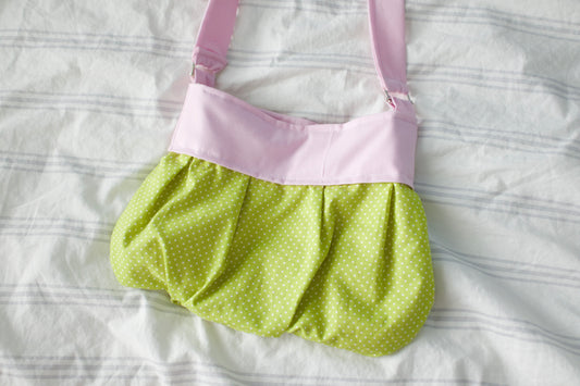 PRE-ORDER: strawberry matcha ruffle purse