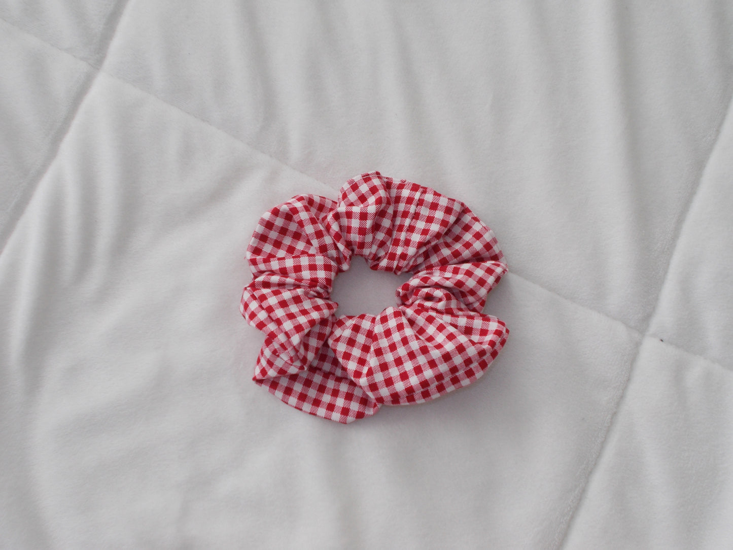 Gingham Scrunchies
