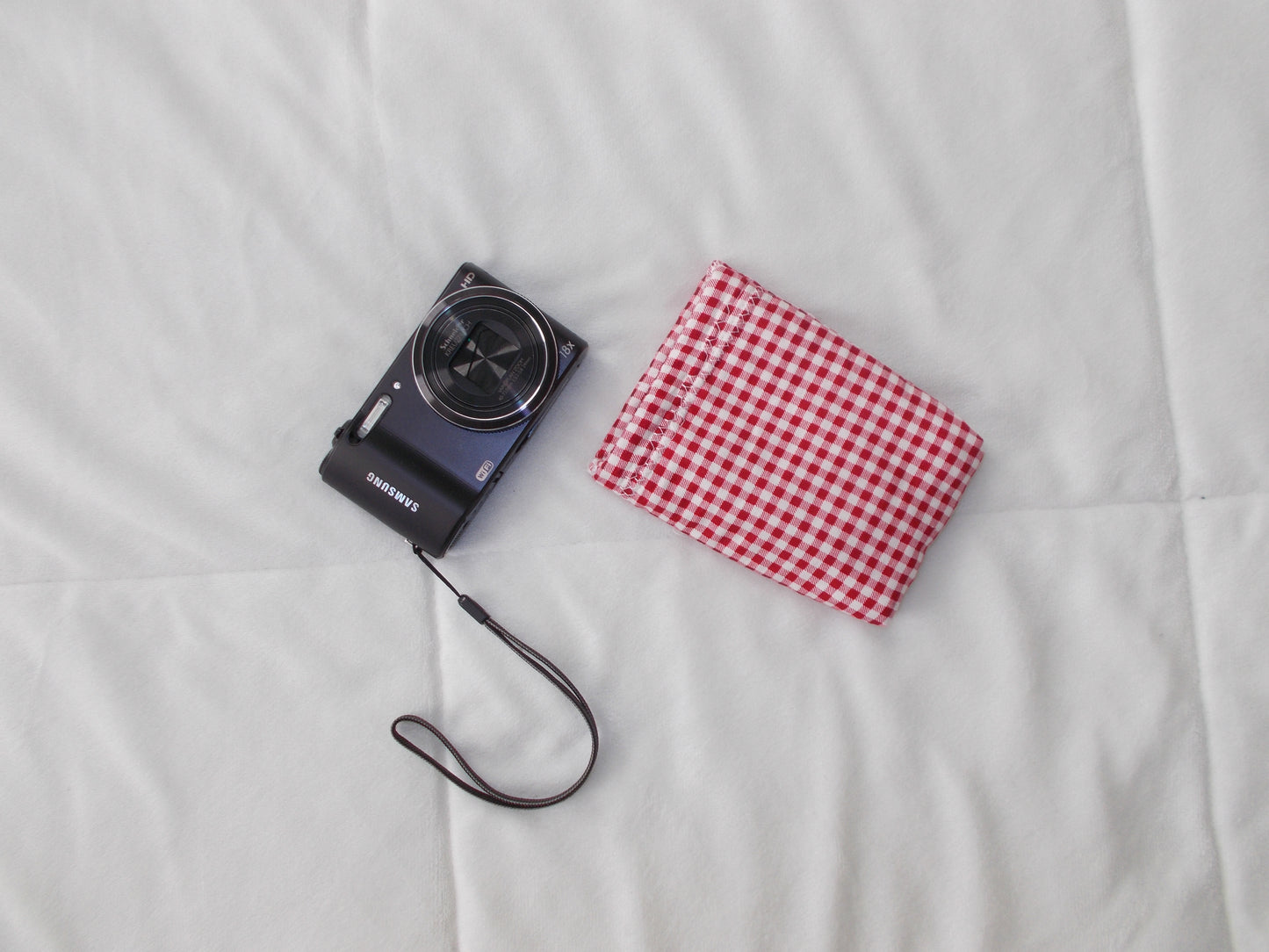 Red Gingham Digital Camera Case