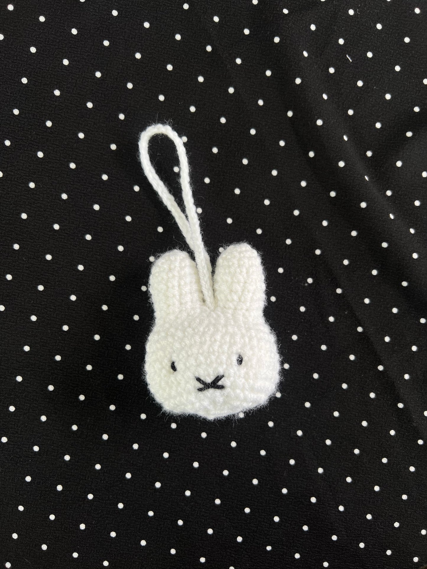 crochet miffy charm