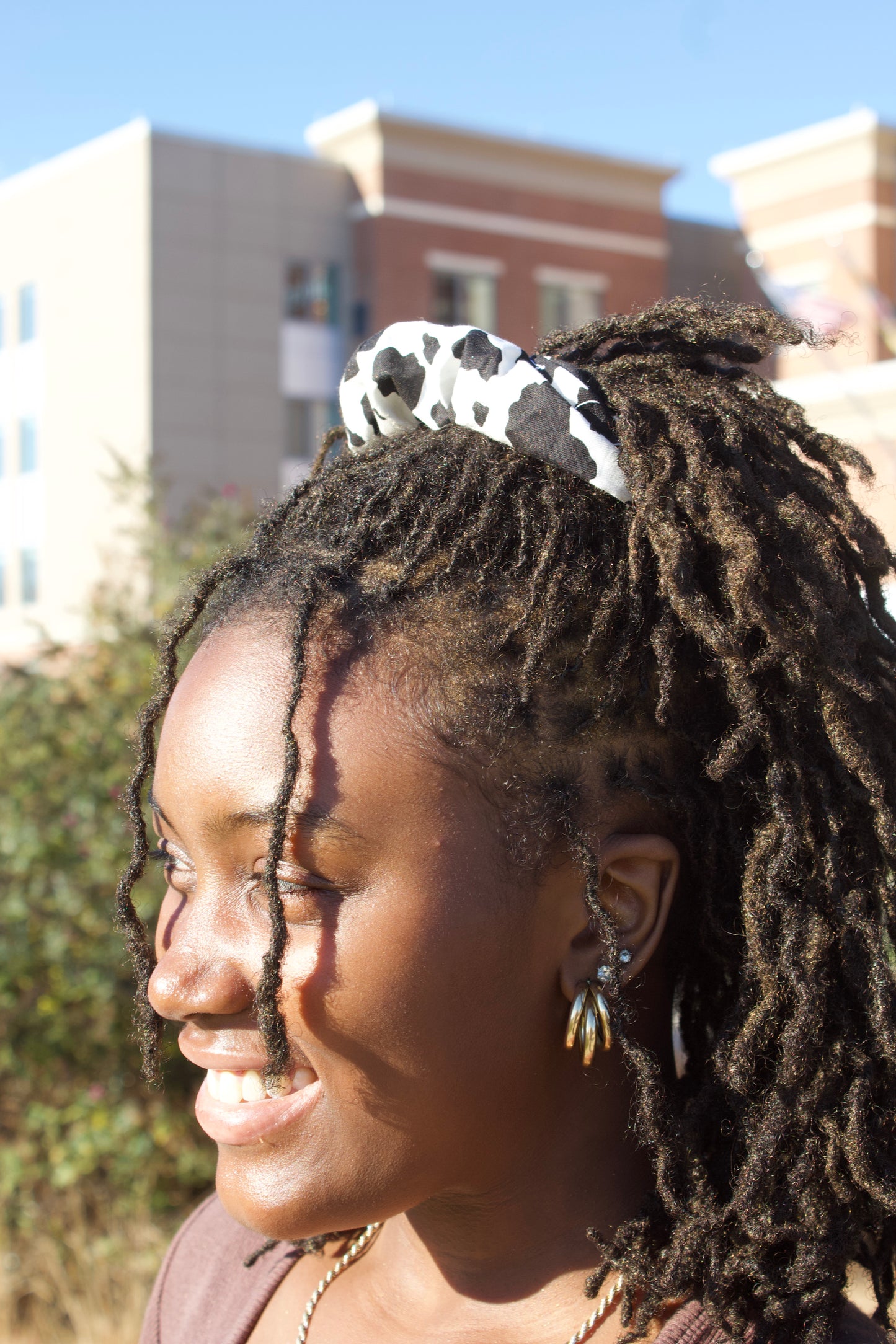 Cow Print Scrunchie