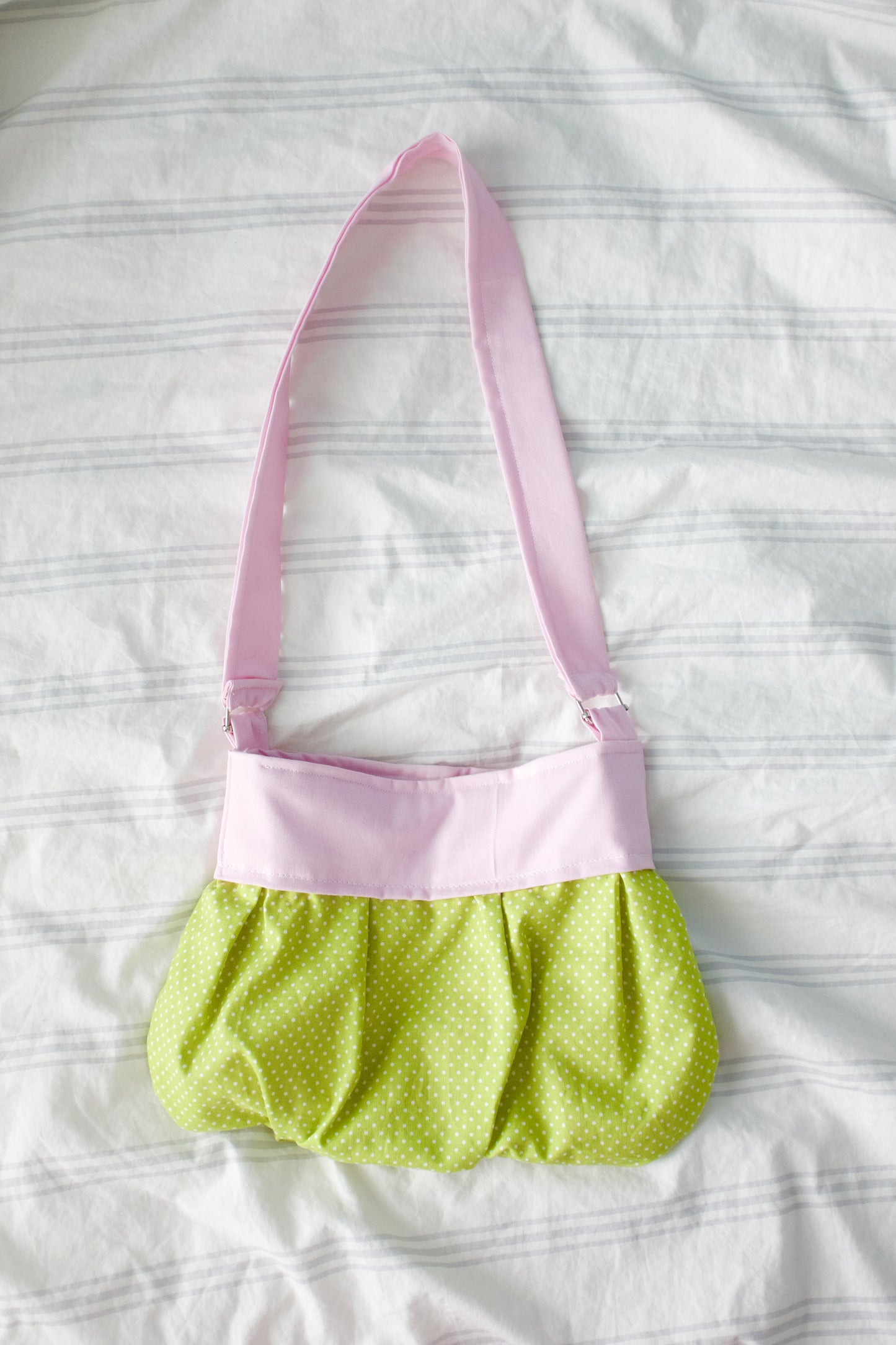 PRE-ORDER: strawberry matcha ruffle purse
