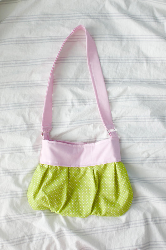 PRE-ORDER: strawberry matcha ruffle purse