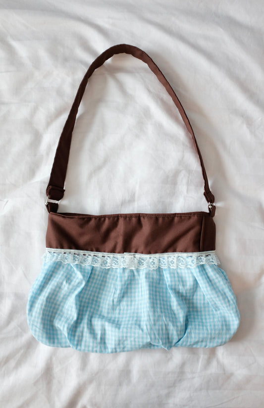 PRE-ORDER: blueberry muffin ruffle purse