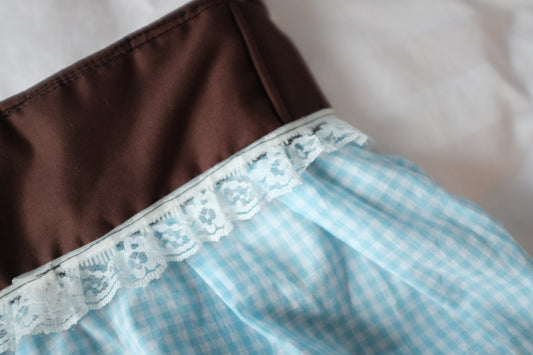 PRE-ORDER: blueberry muffin ruffle purse