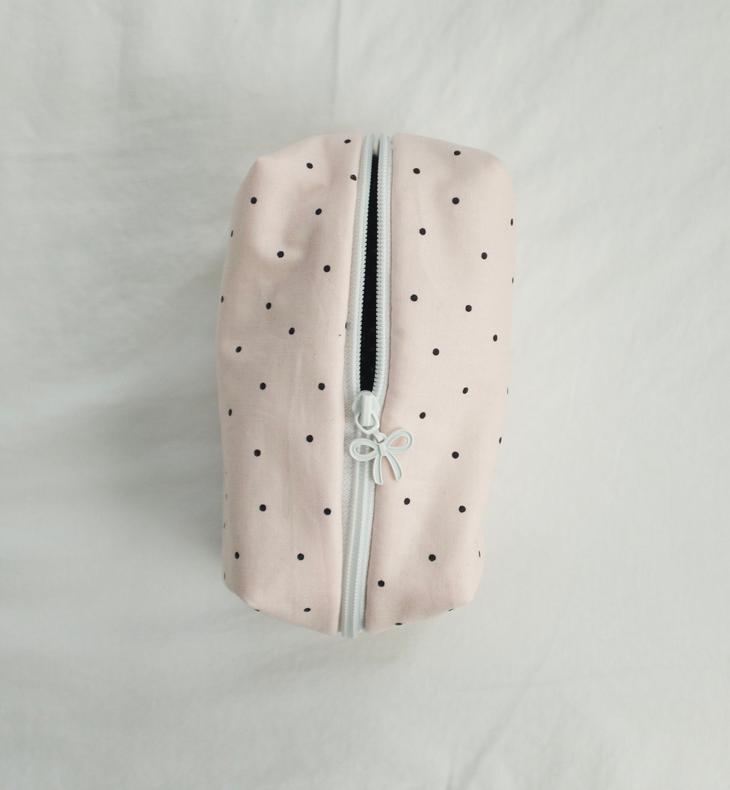 pink polka makeup pouch
