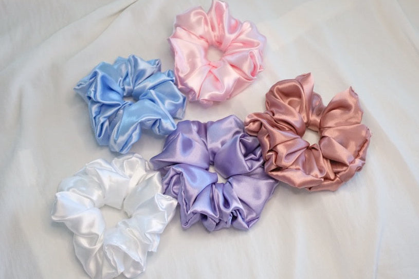 silk scrunchies