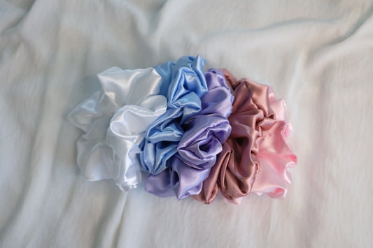 silk scrunchies