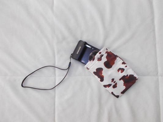 Brown Cow Print Digital Camera Case