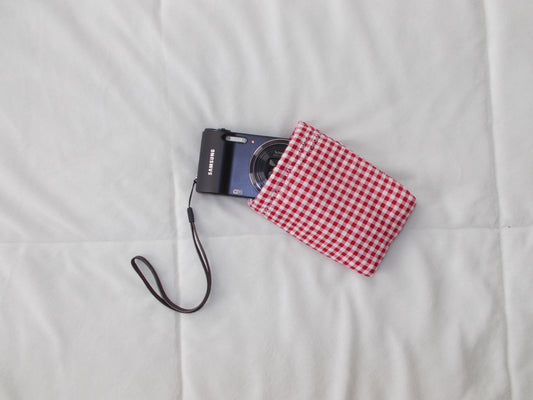 Red Gingham Digital Camera Case