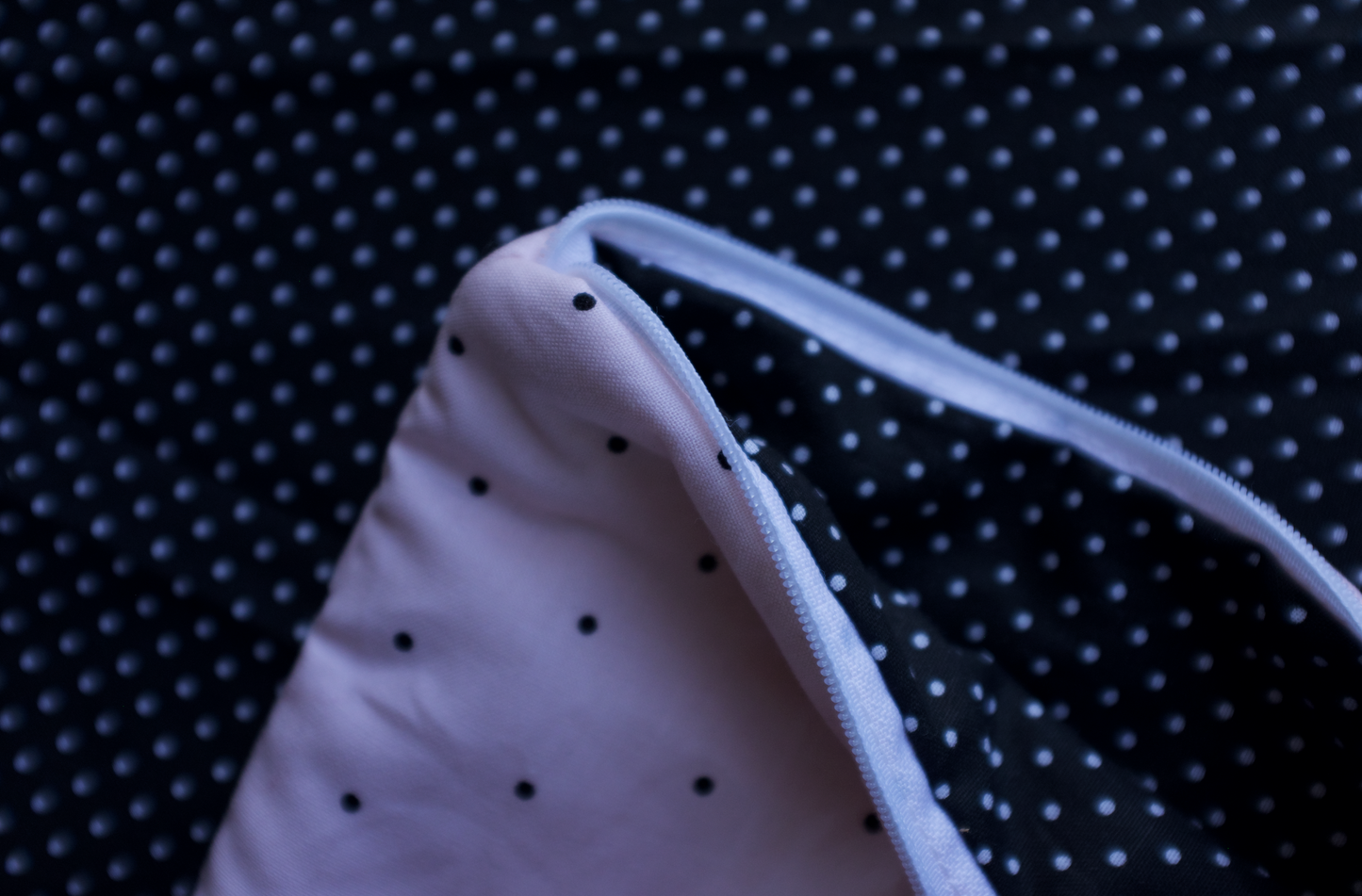 pink polka mini pouch