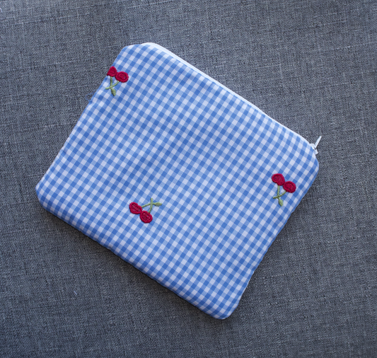 cherry picnic mini pouch