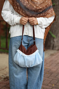 PREORDER: blueberry muffin ruffle purse