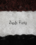 dainty bundled lace headbands