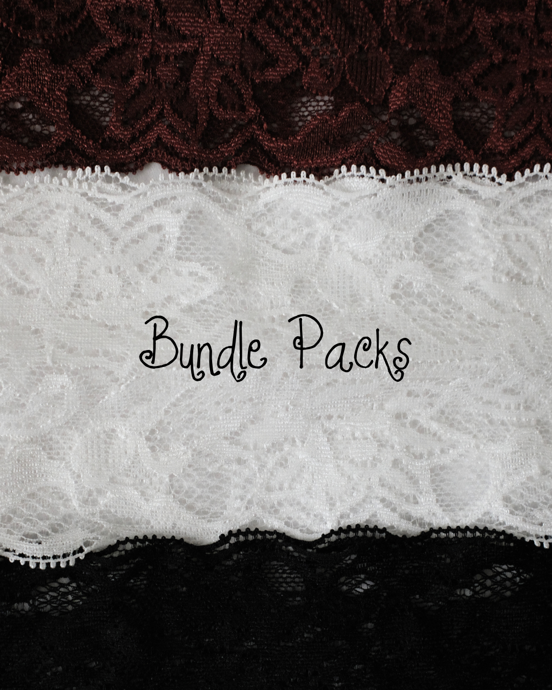 dainty bundled lace headbands